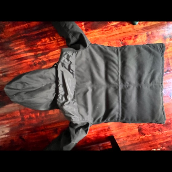 Armani Exchange black winter coat with hood. - Picture 4 of 5